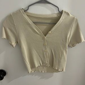 Cream cropped sweater